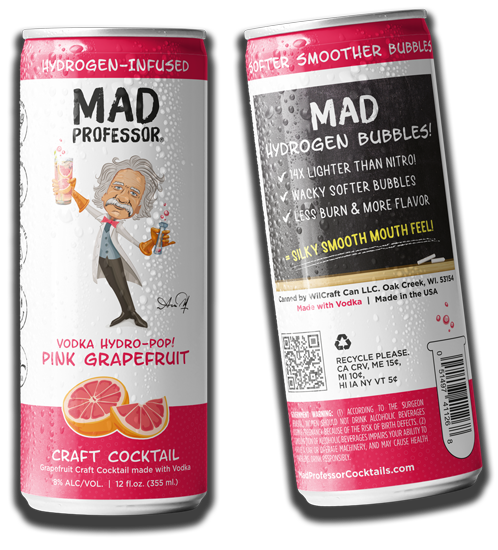 Mad Professor Pink Grapefruit Vodka Craft Cocktail